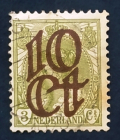 Нидерланды  1923 Королева Вильгельмина Sc#119 Used
