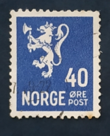 Норвегия 1946 Лев Герб Sc#200A Used