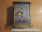 Часы каретные настольные каминные будильник Ansonia clock Co USA старинные США до 1917 г.  - вид 3