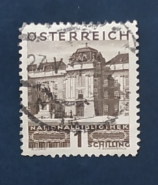 Австрия 1929 Национальная библиотека Вена Sc# 338 Used