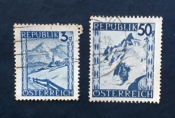 Австрия 1945 Стандарт Ландшафт Sc# 455, 473 Used