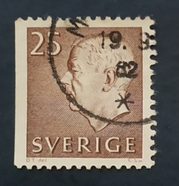 Швеция 1962 король Густав VI Адольф Sc# 583 Used 