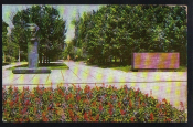 Открытка СССР 1977 г. Ставрополь. Памятник генералу Лопатину чист