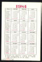 Календарик 1984 Охраняемое растение ЛАТВССР Пыльцеголовник красный Флора Латвия Рига LDPAB - вид 1
