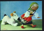 Открытка СССР 1968 г. Куклы. Попалась, дети, пороченок худ. Аскинази СХ чистая