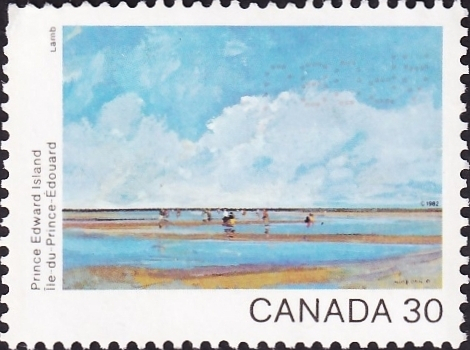 Канада 1982 год . Остров Принца Эдуарда - "Чайный холм" (Lamb) . Каталог 0,60 €.