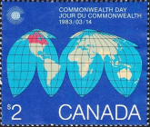 Канада 1983 год . День Содружества, 1983/03/14 . Каталог 4,50 €.