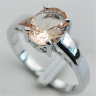 Роскошное серебряное кольцо с топазом 