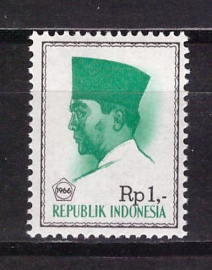 1966г.Индонезия.Президент Сухарто. Кварт