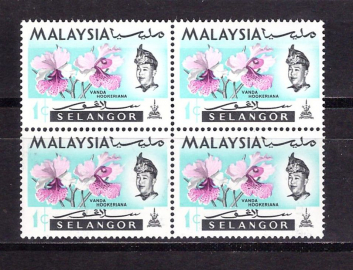 1965г.Малайзия.Орхидеи.Кварт