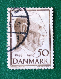 Дания 1969 король Фредерик IX 70 лет Sc# 456 Used