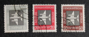 ГДР 1957 Авиапочта Sc# С1, С2, С4 Used