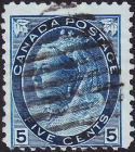 Канада 1899 год . Queen Victoria 5 c . Каталог 4,0 £ .
