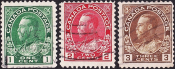 Канада 1911-18 годы . Король Георг V в адмиральской форме часть серии . Каталог 2,0 £. (2)