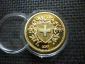 Копия золотой монеты Швейцарии 20 ФРАНКОВ HELVETIA  в капсуле. - вид 3
