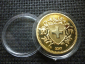 Копия золотой монеты Швейцарии 20 ФРАНКОВ HELVETIA  в капсуле. - вид 5