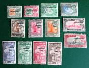 Занзибар 1964 Республика надпечатка  Sc# 285, 286, 290-300 MLH