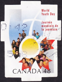 Канада 2002 год . Всемирный день молодежи . Каталог 0,80 €.