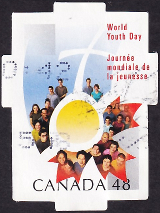 Канада 2002 год . Всемирный день молодежи . Каталог 0,80 €.