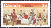 Канада 1987 год . Национальная неделя добровольцев . Каталог 0,70 €.