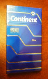 НЕ ВСКРЫТАЯ пачка сигарет "CONTINENT" Blue в коллекцию !!!