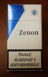 НЕ ВСКРЫТАЯ пачка сигарет "ZENON" Blue в коллекцию !!!