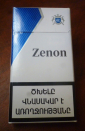 НЕ ВСКРЫТАЯ пачка сигарет "ZENON" Blue в коллекцию !!! - вид 1