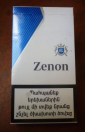 НЕ ВСКРЫТАЯ пачка сигарет "ZENON" Blue в коллекцию !!! - вид 2
