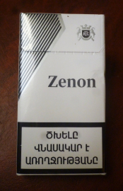 НЕ ВСКРЫТАЯ пачка сигарет "ZENON" Silver в коллекцию !!!