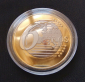 Коллекционная монета 6 SEX EUROS золото 24К - вид 6