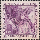 Австрия 1976 год . Международная художественная выставка . Каталог 0,95 £ . (2)