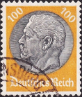 Германия 1934 год . Пауль фон Гинденбург (1847-1934), 2-й президент . Каталог 1,80 £ . (2)