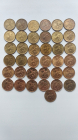 Набор монет 10 копеек 19997-2015 г 36 шт