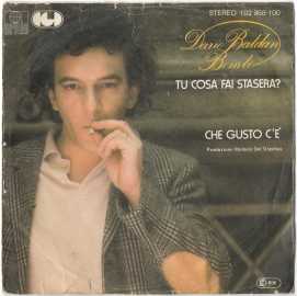 Dario Baldan Bembo "Tu Cosa Fai Stasera?" 1981 Single  