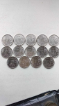 Набор монет 5 рублей 2016 города столицы 14 шт - вид 1