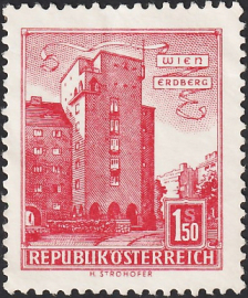 Австрия 1958 год . Дом "Rabenhof", Вена-Эрдберг . Каталог 1,30 £ (2)