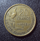 Франция 20 франков 1952 b год.