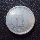 Япония 1 йена 1977 год.