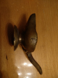 Лампа масляная бронза старинная до 1917 г.  - вид 9