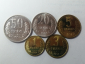 Узбекистан - набор (5 монет) 1, 3, 5, 20, 50 тийин 1994 год, UNC, в блеске!!! - вид 1
