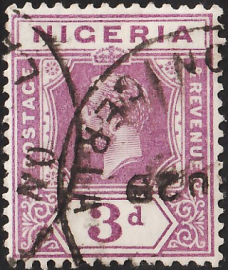 Нигерия 1924 год . King George V , 3 p . Каталог 4,75 £.