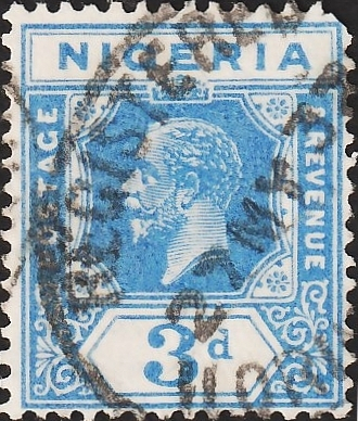 Нигерия 1931 год . King George V , 3 p . Каталог 2,0 €.