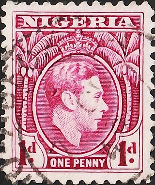 Нигерия 1944 год . King George VI . 1 p . (4)