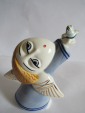 Ангел с голубем Благовещение  ,авторская керамика,Вербилки .роспись - вид 2