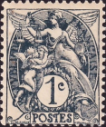 Франция 1900 год . Аллегория . 1 c . Каталог 1,50 € . (3)