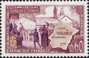 Франция 1968 год . 650-летие анклава Вальреас (Воклюз) . Каталог 0,80 £.(2) 
