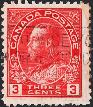 Канада 1924 год . King George V . Каталог 0,80 £. (1)