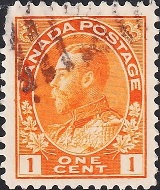 Канада 1922 год . King George V , 1 с . (1)