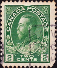 Канада 1924 год . King George V , 2c . Каталог 6,0 £. (1) 