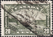 Канада 1935 год . Ниагарский водопад . Каталог 1,75 £ . (2)